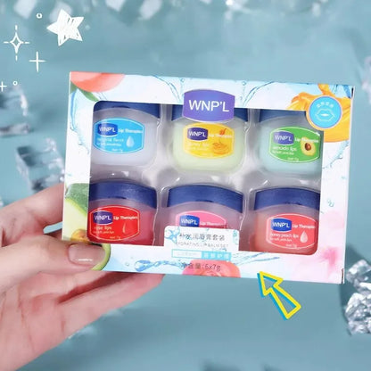 Natural Moisturizing Lip Balm Set for Dry, Cracked Lips